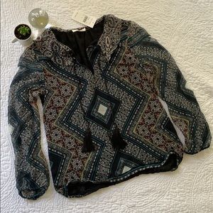 NWT 💙 ella moss Silk Top XS